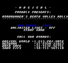 Image n° 4 - screenshots  : Road Runner's Death Valley Rally